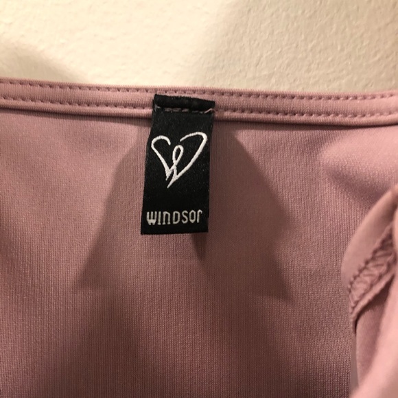 Off the shoulder, asymmetrical formal mini dress - Picture 3 of 6